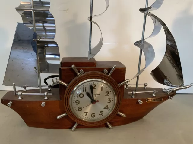 MASTERCRAFTERS ELECTRIC SHIP Wheel Captain Clock #722 Working $29.99 -  PicClick