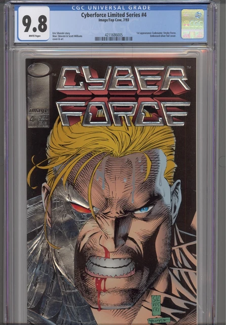 Cyberforce Limited Series #4 CGC 9.8 1992 Image/Top Cow 1st App Stryke Force