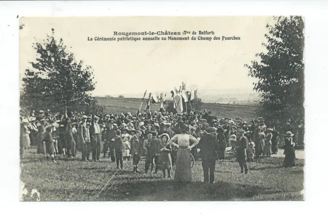 Cpa Rougemont Le Chateau - Ceremonie Patriotique Monument Du Champ Des Fourches