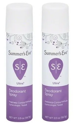 Paquete de 2 botellas desodorante ultra femenino Summer's Eve