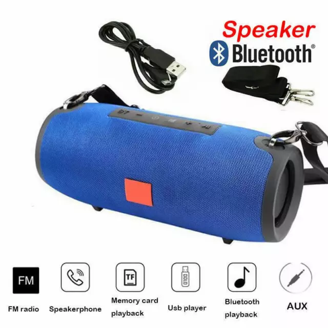 Altoparlante Bluetooth wireless portatile 40 W basso stereo impermeabile forte USB AUX FM 2