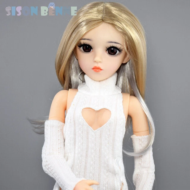 Coffret Poupée BJD 56cm Avec Tenue & Chapeau - Prête à Jouer !