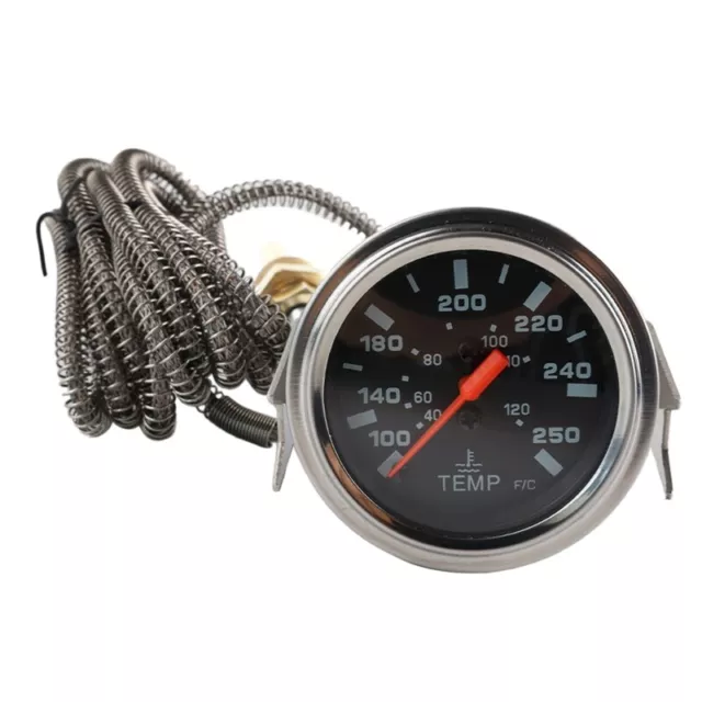 Car 2" Mechanical Water Temperature Coolant Temp Gauge With Sender 52mm Diameter