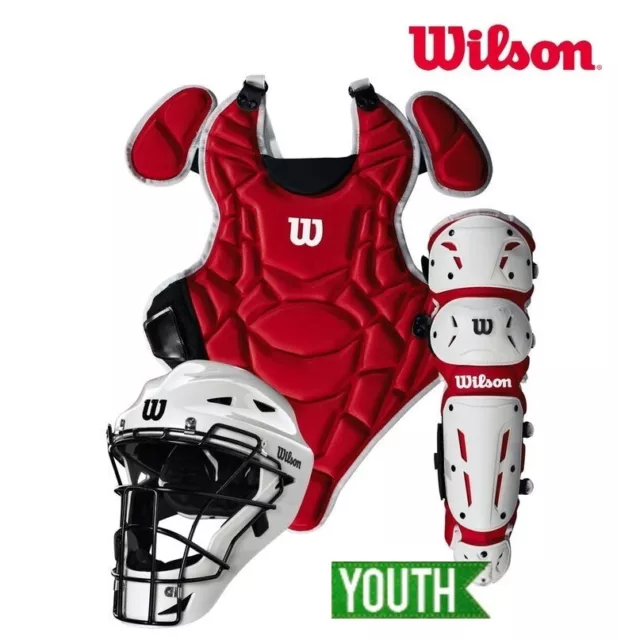 Wilson Youth baseball catchers SET/Protector SET/Catchers Protector SET_RED