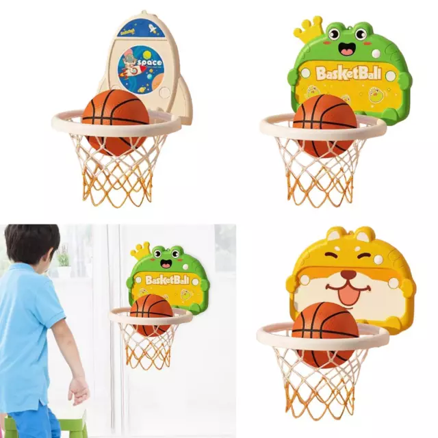 Mini Basketball Hoop Set with Basketball, Interactive Hanging Basketball Frame