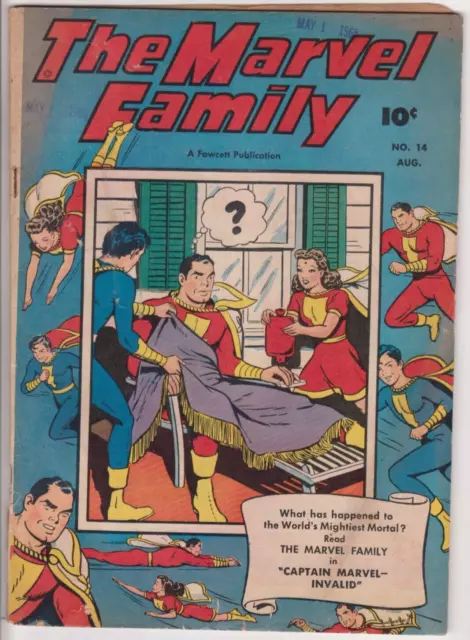 The Marvel Family #14, Fawcett Publications 1947 GD+ 2.5