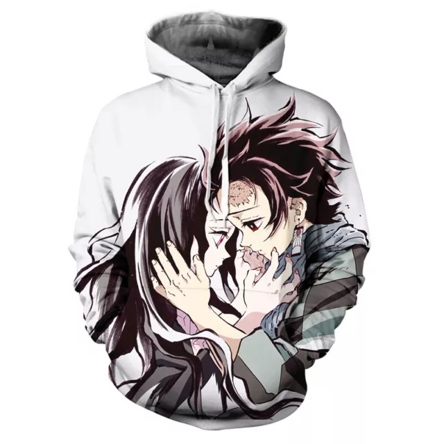 Sudadera con capucha Demon Slayer Kimetsu no Yaiba 3D unisex anime con capucha 2