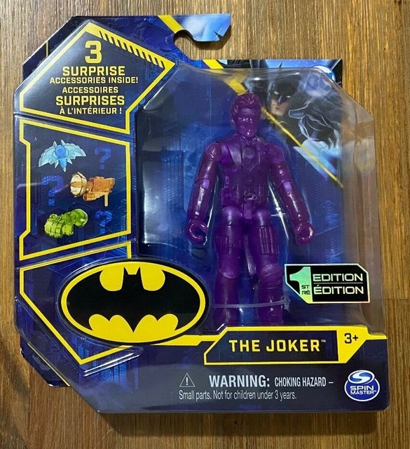 THE JOKER 1st Edition Spin Master Batman 4" All Purple Chase Figure Super Rare