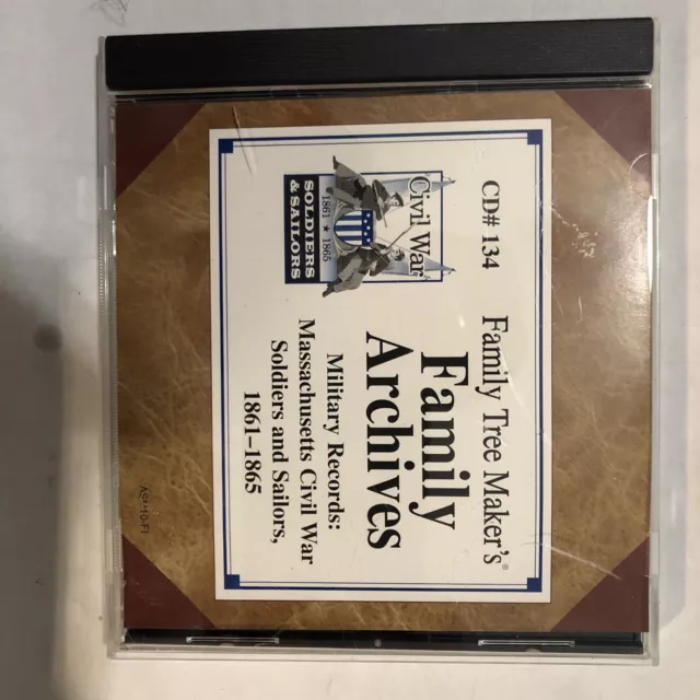 Family Tree Maker's Family Archives Military Records MA 1861-1865 CD ROM B393