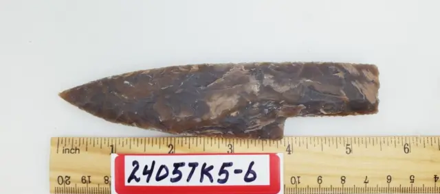 5.5" Stone Knife Blade - Skinning - Hunting - Ornamental - Craft- Hand Knapped