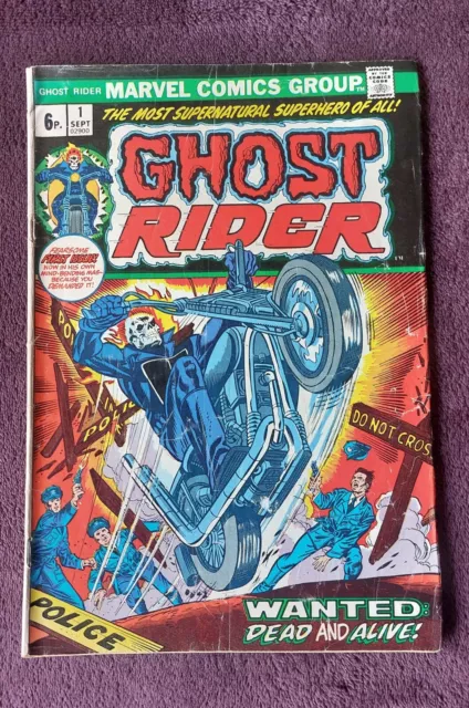 Ghost Rider #1 1973 Marvel Comics Bronze Age Johnny Blaze Plus Extras Job Lot