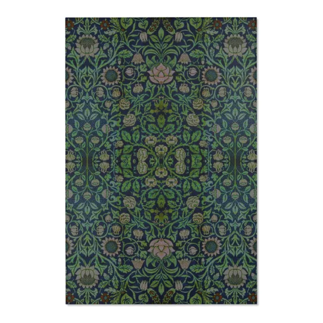 William Morris Area Rugs - Violet & Columbine - Carpet Mat Floor Green Gifts