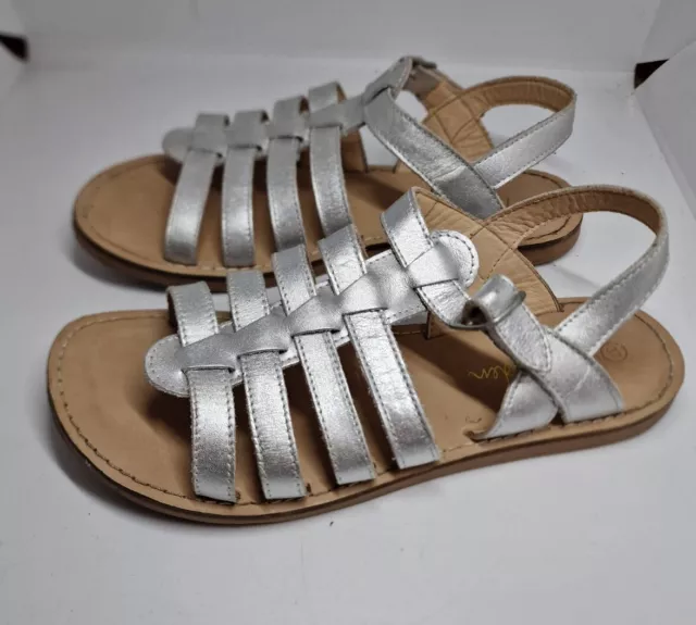 MINI BODEN SILVER Leather Sandals Size EU 37. 500 20.00 PicClick UK