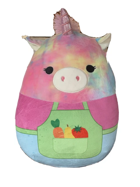 Squishmallow Heroes Edition Esmeralda Pig Grocery Clerk 12" Plush Kellytoy NWT