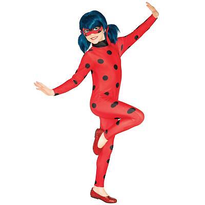 Girls Miraculous Ladybug Superhero Marinette Book Day Fancy Dress Party Costume