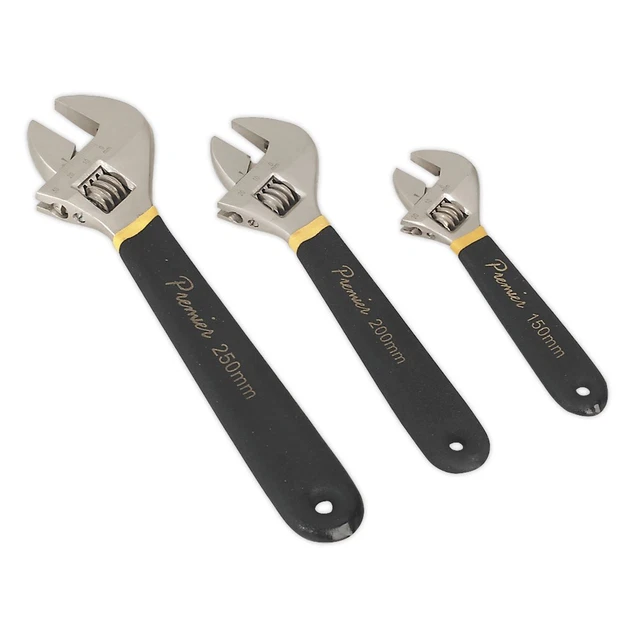 Sealey AK907 Clé Réglable Set 3pc ni-Fe Finir