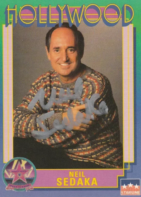 Legendary Singer Neil Sedaka Signed "Hollywood" Card