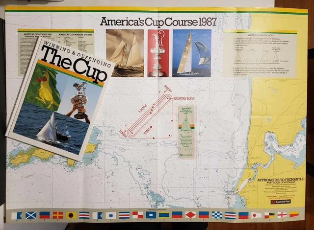 STAMP BOOK Winning & Defending The Cup  Book w/ map & bookmark (ref8)