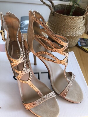 Aldo Nude crystlized tacchi taglia 40 