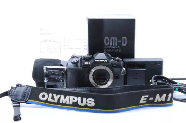 [Near Mint in box] OLYMPUS OM-D E-M1 Mark II 20.4 MP Digital Camera Black Body