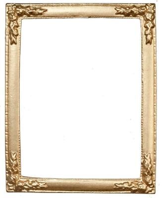 Dolls House Large Empty Gold Picture Frame Miniature Ornate Painting Accessory