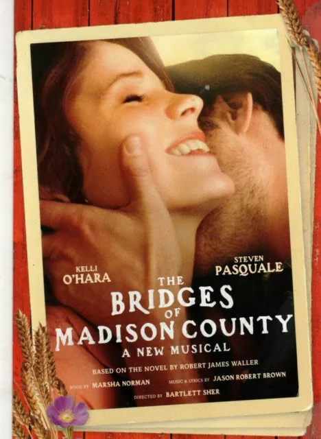 BRIDGES OF MADISON COUNTY Broadway musical promo mailer 2014 NYC ad Kelli OHara