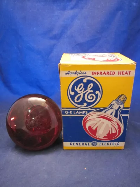 GENERAL ELECTRIC GE Infrared Light Heat Bulb CG401-BX Original BOX VINTAGE