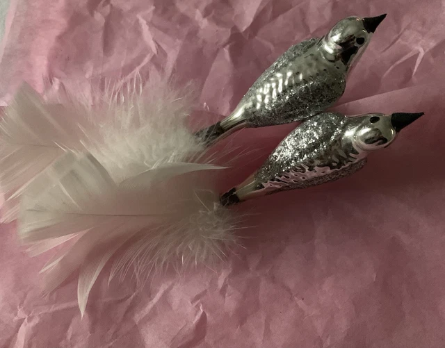 50 Oiseaux En Verre Acrylique Suspendus + 295 Ft Fil Transparent - Décor Pâques Noël Jardin Maison