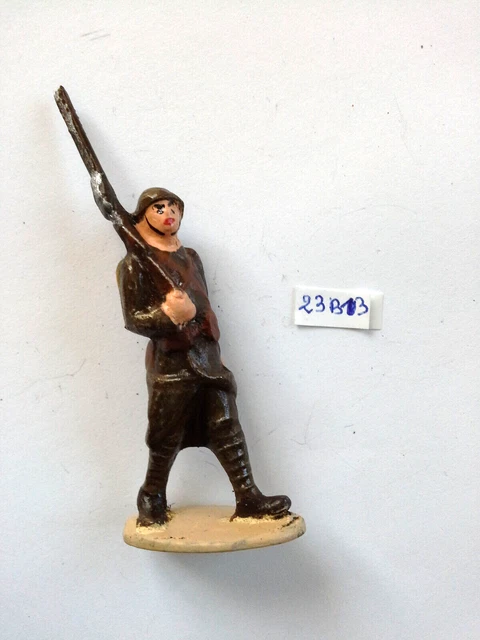 Lot De 8 Figurines Soldats Quiralu 14/18 - Aluminium - Jouet Ancien