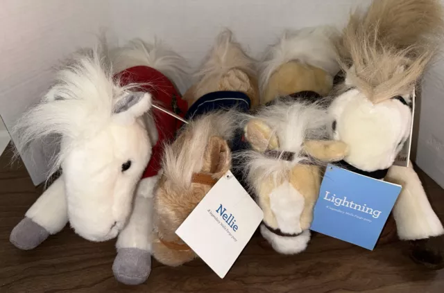 Lot of 4 Wells Fargo Collectible Legendary Plush Horses