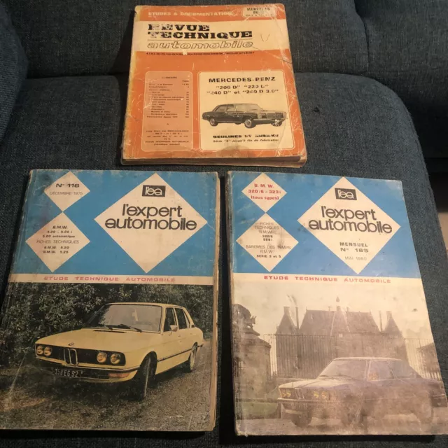 3 Revues Techniques - Automobiles 1975-1980