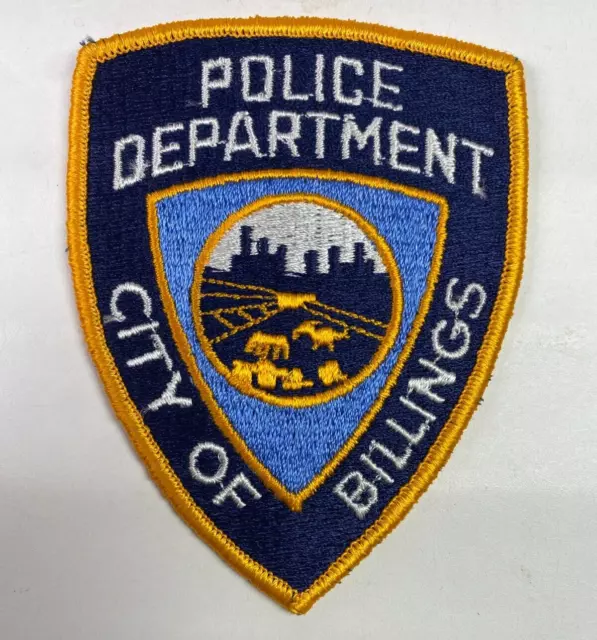Billings Police Montana MT Police Patch G10B