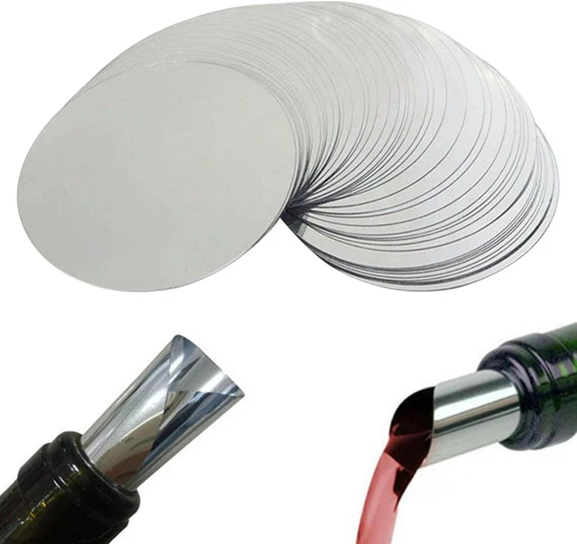 Jiakalamo 50 beccucci per vino in argento drop stop versare disc Argento