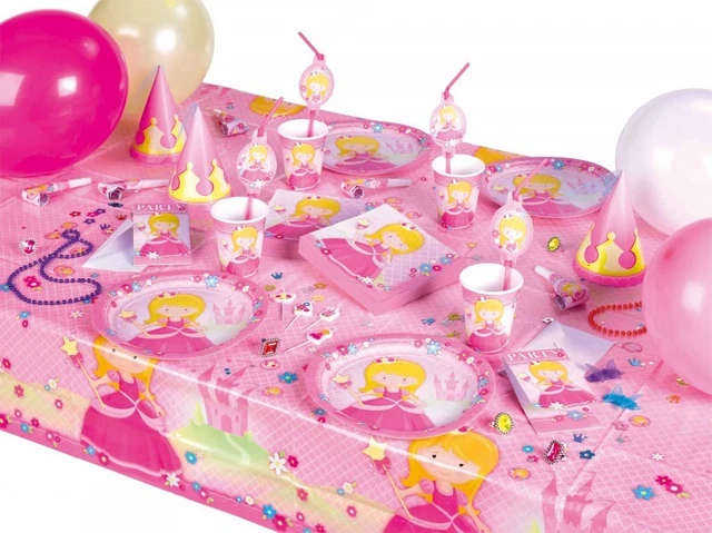 Princesse Anniversaire D'Enfant Rose Fille Fête D'Anniversaire Set