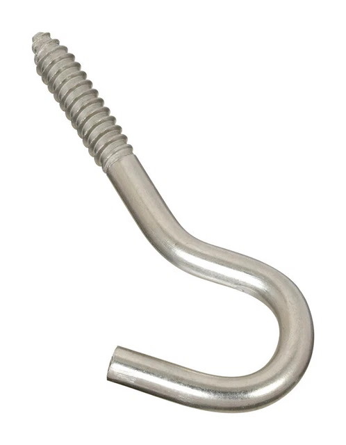 National Hardware N220-822 Holds Upto 220 lbs. Screw Hook 3/8 x 4-7/8 in.