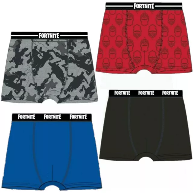 BOYS KIDS CHILDREN Fortnite 2pcs Cotton Boxer Shorts Underwear age