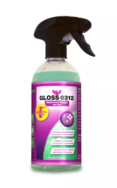 GLOSS 0312 Alkohol Profi-Reiniger mit Duft 500 ml - gebrauchsfertig Allzweck