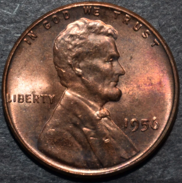 1956 P Lincoln Wheat Penny Choice BU Mint Luster Uncirculated - Exact Coin - 43Z