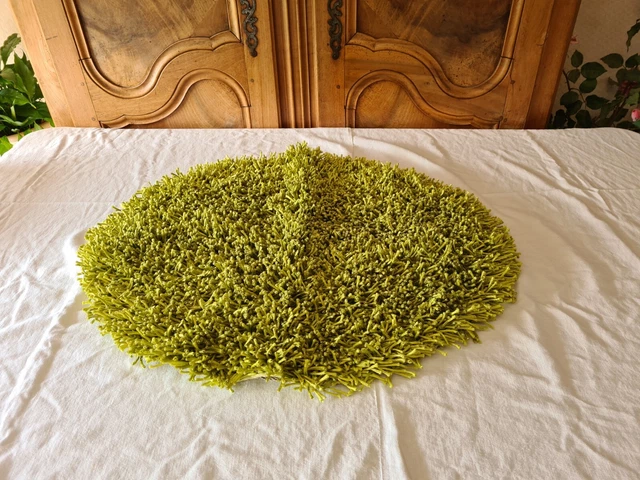 ANCIEN TAPIS VÉRITABLE PEAU CHÈVRE PATCHWORK JETÉ DE CANAPÉ