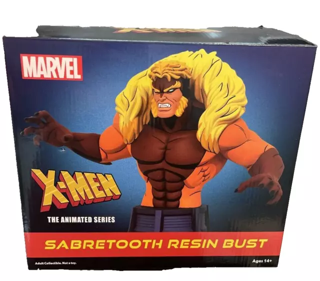 Diamond Select Toys Marvel Animated X-Men: Sabretooth Bust - NEW