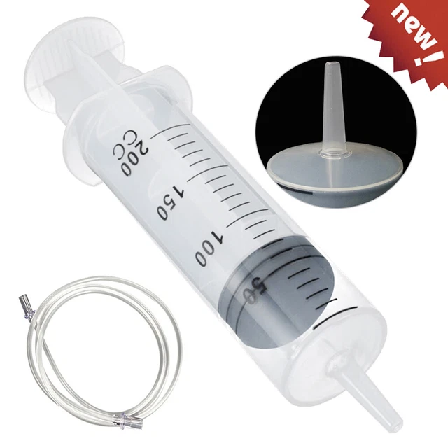Einwegspritzen 100-500ml Einmalspritzen + Schlauch Blasenspritzen Liquidspritzen