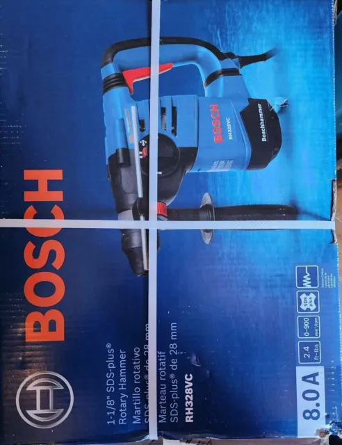 NEW Bosch RH328VC 1-1/8-Inch SDS-Plus Vibration Control Bulldog Rotary Hammer