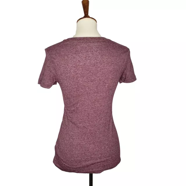 Mossimo Supply Co. NWT Women's Burgundy Short Sleeve Crewneck T-Shirt Size XS 2