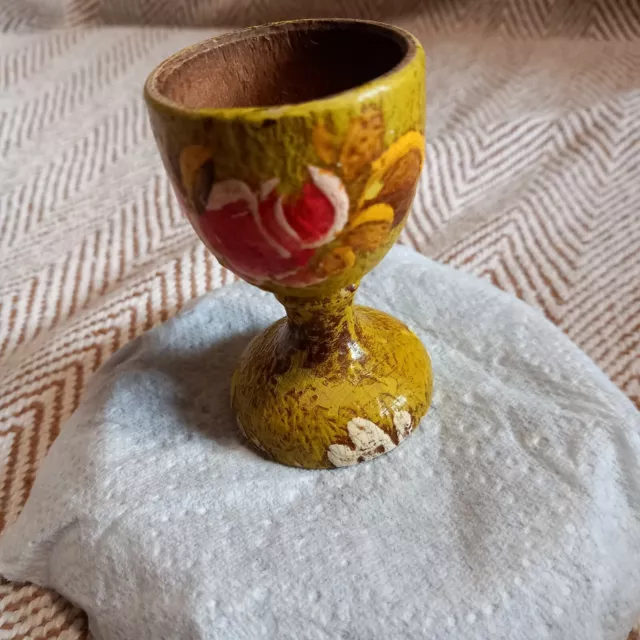 Vintage Wooden Egg Cup