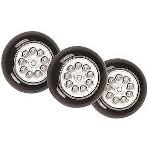 Fulcrum Products 1057512 30016-303 9 Anywhere Stick on Tap Light  Black