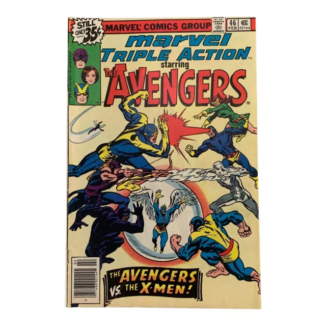VTG 1979 Marvel Triple Action Staring The Avengers #46 Comic Book Marvel Comics