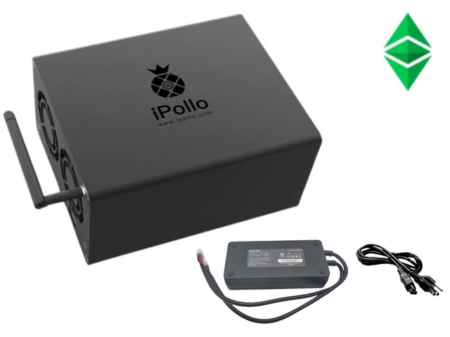 New ipollo v1 mini se plus 400Mhs 6G memory with psu  ETC ethw ZIL ethf miner