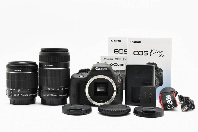 【Canon】EOS Kiss x7i + 18-55mm + 55-250mm Amazon Canada: Canon Digital SLR Camera EOS Kiss X7 (Double