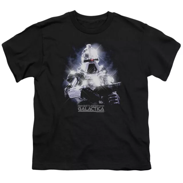 Battlestar Galactica 1978 35th Anniversary Cylon Kids T Shirt Licensed Tee Black
