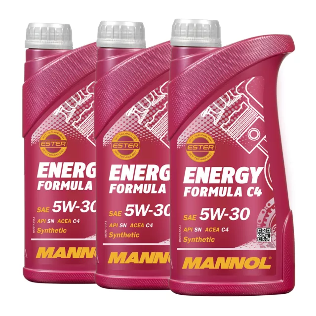 Olio Motore Mannol 7917 Energia Formula C4 5W-30 Acea C4, MB 226.51,3x1 Litro